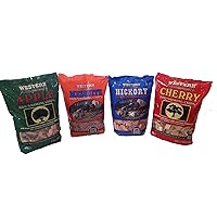 Western BBQ Smoking Wood Chips Variety Pack Bundle (4)- Apple, Mesquite, Hickory, and Cherry Flavors (Original Version)