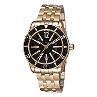 Azzaro Men's AZ2200.52BM.05B Coastline Rose PVD Black Dial Watch