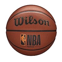 WILSON NBA Forge Series Indoor/Outdoor Basketball - Forge, Brown, Size 6 - 28.5