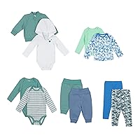Hanes Baby-Boys Hanes Baby Wardrobe, Flexy Soft 4-Way Stretch Knit And Fleece Gift Set, Babies And Toddlers