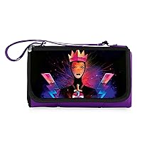 PICNIC TIME 820-00-101-154-12 Tote Outdoor Picnic Blanket, Disney Princess Snow White Evil Queen - Purple with Black Flap
