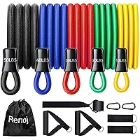 Resistance Bands with Handles, Exercise Bands Resistance Bands Set for Men and Women; Upgrade Pilates Flexbands Stretch Workout Bands with Door Anchor