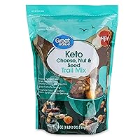 Generic Keto Cheese, Nut, and Seed Low Carb Trail Mix,18 oz Resealable Zip Bag (SimplyComplete Bundle) Almonds, Pumpkin Seeds, Peanuts, Dried Cheddar Balls, Pecans