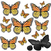 50 Pcs Monarch Butterfly Enamel Pin Funeral Pins Realistic Monarch Butterfly Lapel Pin Butterfly Brooch Jewelry Gifts for Dia De Los Muertos Women Girls