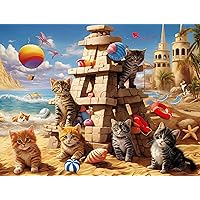 500 Pieces Jigsaw Puzzles for Adults - Difficult Puzzles for Adults Challenging - Santcastle Cats