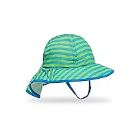 Sunday Afternoons Infant Sunsprout Hat, Blue/Green Stripe, Infant