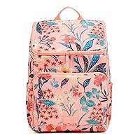 Vera Bradley Recycled Ripstop Cooler Backpack, Paradise Bright Coral