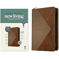 NLT Large Print Thinline Reference Zipper Bible, Filament-Enabled Edition (LeatherLike, Messenger Stone & Camel , Indexed, Red Letter) NLT Large Print Thinline Reference Zipper Bible, Filament-Enabled Edition (LeatherLike, Messenger Stone & Camel , Indexed, Red Letter) Imitation Leather
