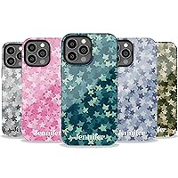 Custom Name Stars Camo Case for Women, Personalized Name Case, Designed ‎for iPhone 15 Plus, iPhone 14 Pro Max, iPhone 13 Mini, iPhone 12, 11, X/XS Max, ‎XR, 7/8‎