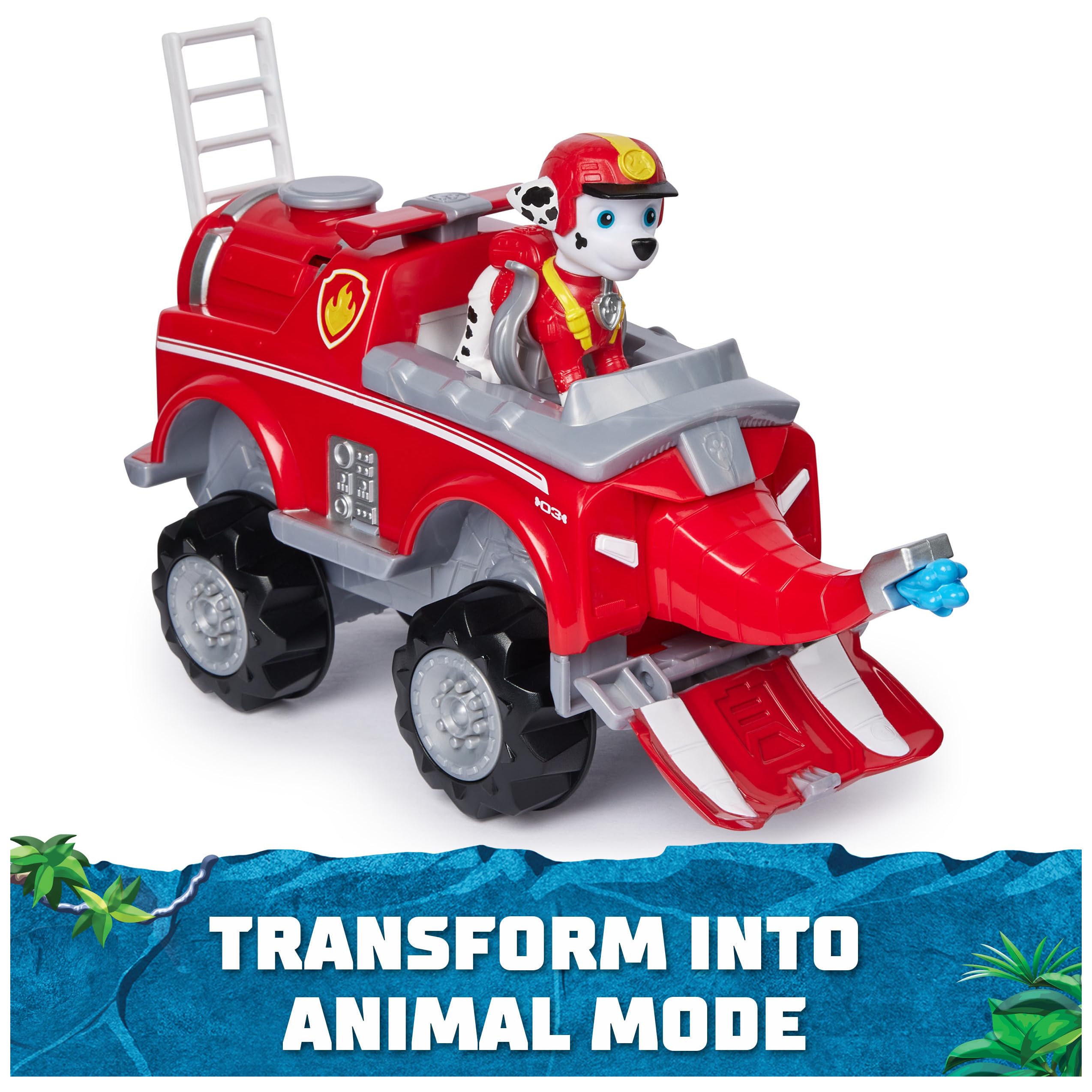 Paw Patrol Jungle Pups, Marshall Elephant Vehicle, Toy Truck with Collectible Action Figure, Kids Toys for Boys & Girls Ages 3 and Up