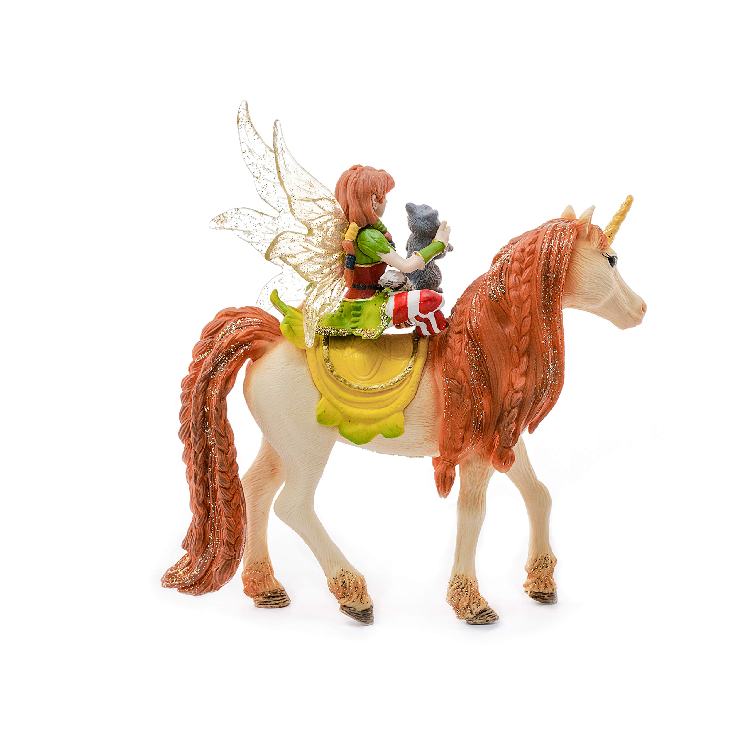 Schleich bayala, Fairy Unicorn Toys for Girls and Boys, Fairy Marween Doll with Glitter Unicorn Toy, Ages 5+