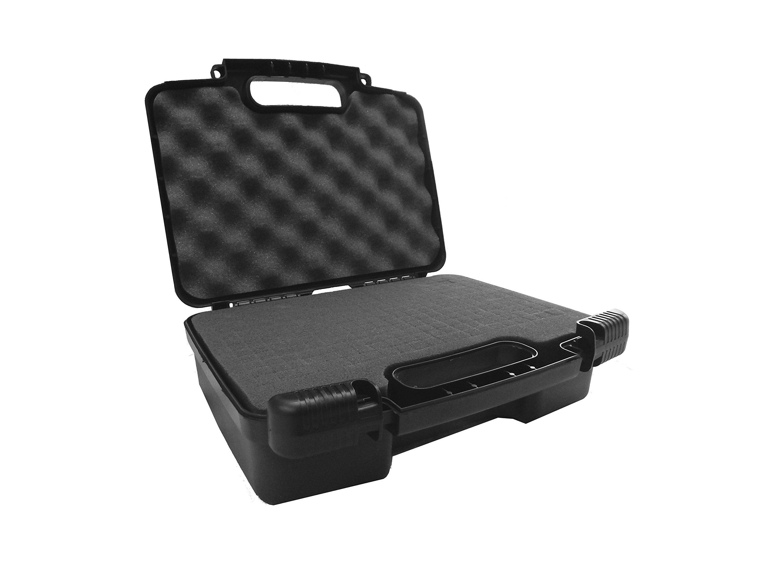 CASEMATIX Portable Hard Travel Case with Diced Foam Compatible with AAXA P7 Pico Projector, Ivation, Brookstone Projectors and Others with Mini Tripod, Charger, and Small Accessories - Case Only