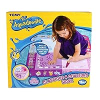 TOMY Aquadoodle Classic Large Water Doodle Mat, Official No Mess Colouring & Drawing Game, Suitable for Toddlers and Children - Boys & Girls 18 Months, 2, 3, 4+ Year Olds, Pink