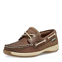 Eastland Women's Solstice Boat Shoe Oxford,Bomber Brown Leather,7 W US