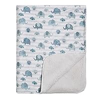 Baby Blanket Super Plush Receiving Blanket for Boy or Girl - Newborn, Infant, and Toddler - Swaddling Cuddling Blanket in Bassinet, Crib, Stroller - 30 x 40 Inches (Elephant)