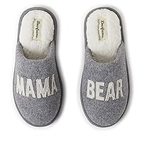 Dearfoams Women's Gifts for Mom Cute Cozy Mothers Day Mama Bear Slipper