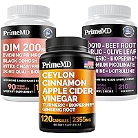 Ceylon Cinnamon (1pk), Nitric Oxide (1pk), and Menopause Support (1pk) Supplement Bundle - Potent Vitamins for Heart, Metabolism, Hormone, & Immune Support - Non-GMO, Vegan, Gluten-Free
