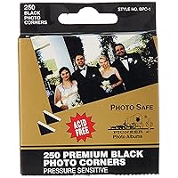 Pioneer Photo BPC-1 Corners Black 250Pk, 250 Count (Pack of 1)