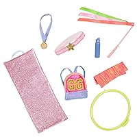 Glitter Girls – Gymnastics Set with Backpack & Floor Mat for 14-inch Dolls – Toys, Clothes, & Accessories for Kids Ages 3 & Up