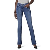 HUDSON Women's Beth Mid Rise, Baby Bootcut Jean with Back Flap Pockets