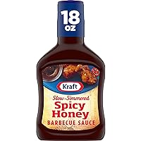 Spicy Honey Slow-Simmered BBQ Barbecue Sauce (18 oz Bottle)