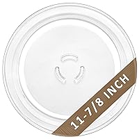 Microwave Glass Tray Plate 4393799 4393751 Compatible with whil-Pool Microwave Glass Plate 4393799 PS373741 AP3130793 EAP373741 30QBP4185 Microwave Glass Plate Turntable by Fetechmate