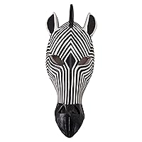 Design Toscano NG33503-Parent Tribal-Style Zebra Mask,Full Color