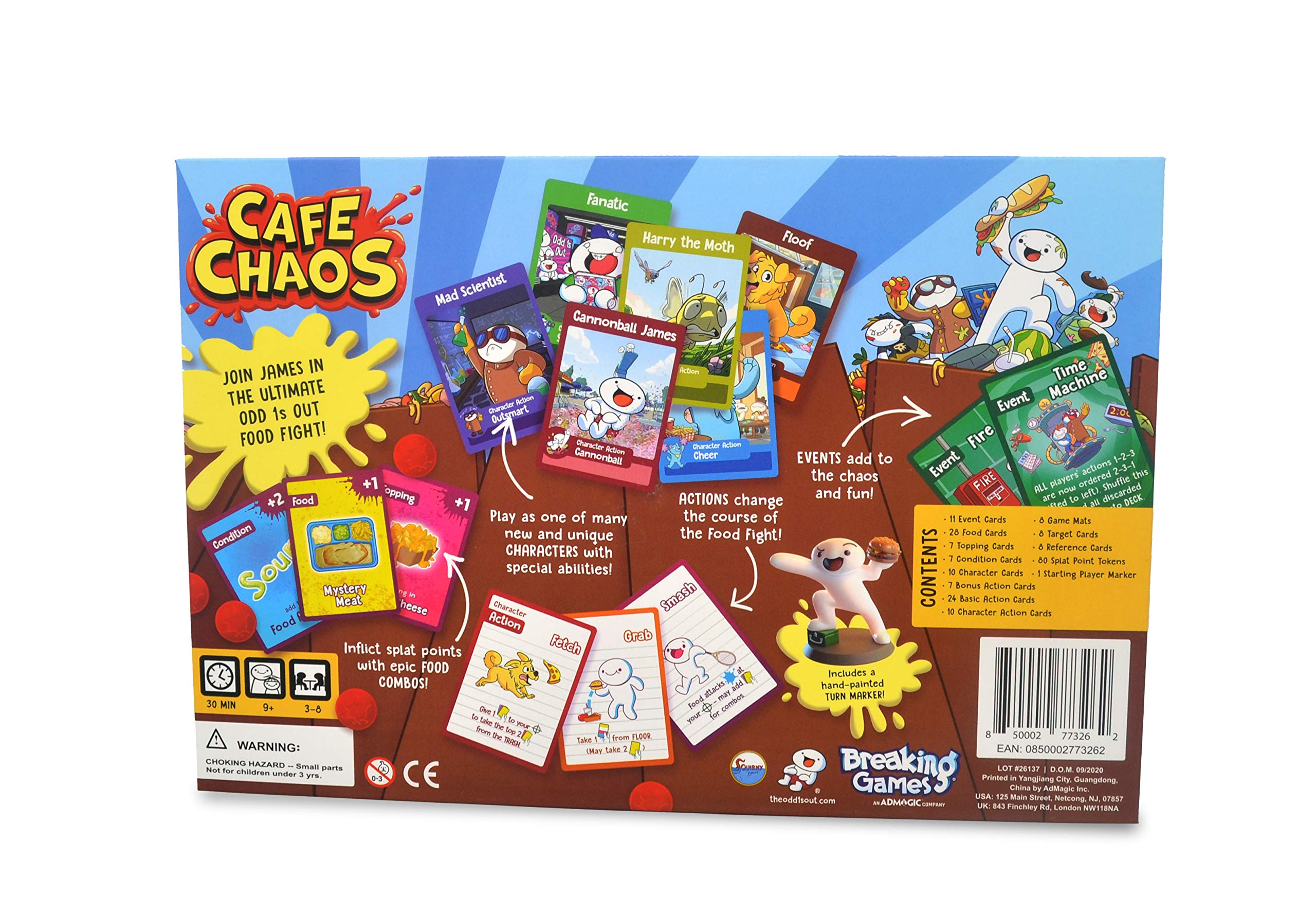 Cafe Chaos Card Game, TheOdd1sOut Original Game