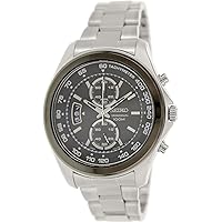 Seiko Men's SNN257P1 Dial Chronograph Stainless Steel Black Watch