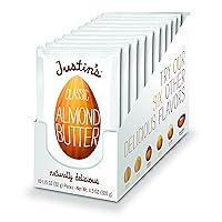 JUSTIN'S Classic Gluten-Free Almond Butter Squeeze Packs, 1.15 Ounce (Pack of 10)