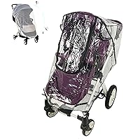 Baby Stroller Rain Cover with Mosquito Net Universal Stroller Cover Plastic Wind Weather Shield EVA Baby Travel Stroller Accessories