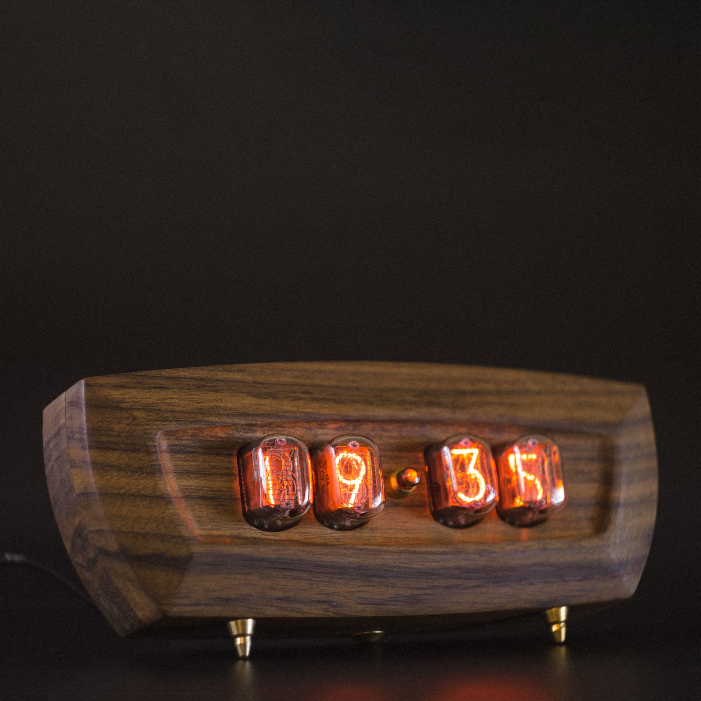 Nixie Tube Clock with Easy Replaceable IN-12 Nixie Tubes - Motion Sensor - Visual Effects - RGB Backlight - Christmas Gift Idea