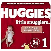 Baby Diapers Size 1 (8-14 lbs), 84ct, Huggies Little Snugglers