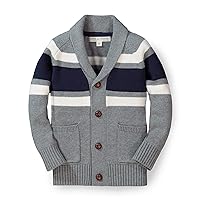 Hope & Henry Boys' Shawl Collar Sweater Cardigan