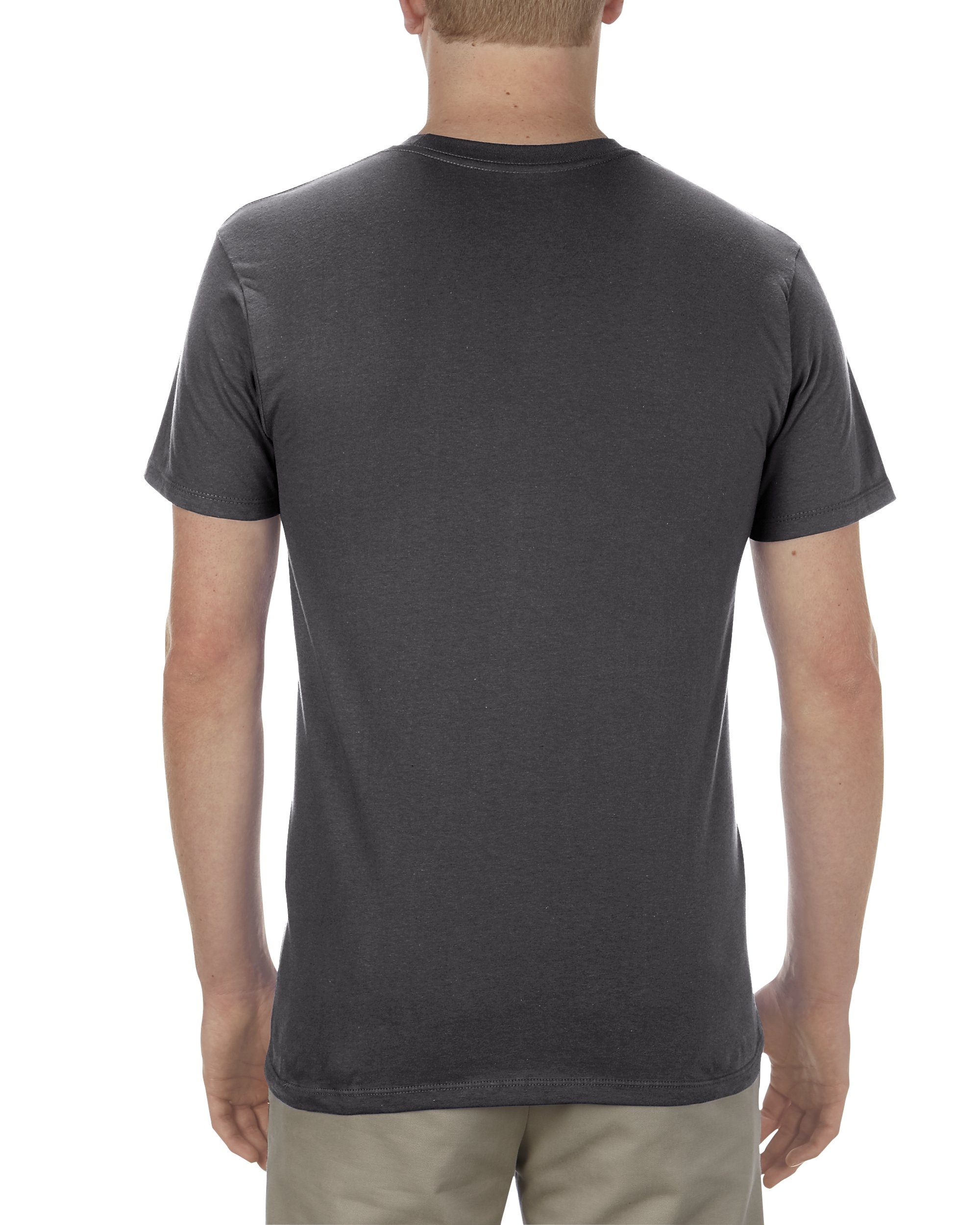 Alstyle Apparel AAA Men's Ultimate Lightweight Ringspun T-Shirt, Charcoal Heather, X-Small