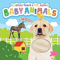 Little Hippo Books Baby Animals - A Noisy Touch and Feel Sensory Book Featuring Farm Sounds