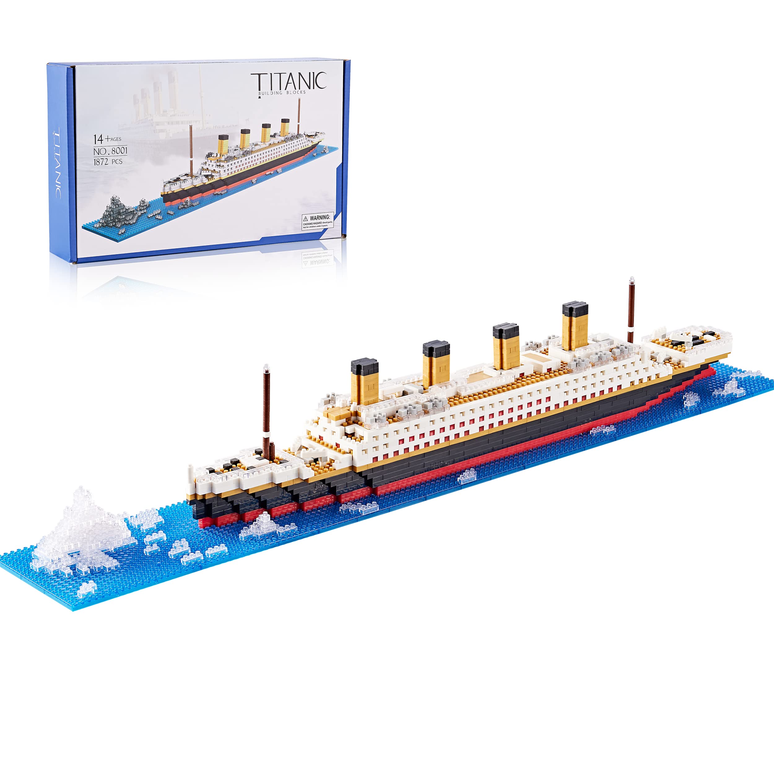 YaJie Titanic Micro Building Blocks Toys Set Mini Bricks Ship Model Kit Gifts for Adults and Kids