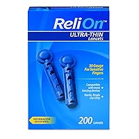 ReliOn 30G Ultra Thin Lancets 200-ct (Pack of 2)