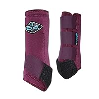 Professional's Choice 2XCOOL Sports Medicine Horse Boots | Protective & Breathable Design for Ultimate Comfort, Durability & Cooling in Active Horses | 2 Pack (Wine, Medium)