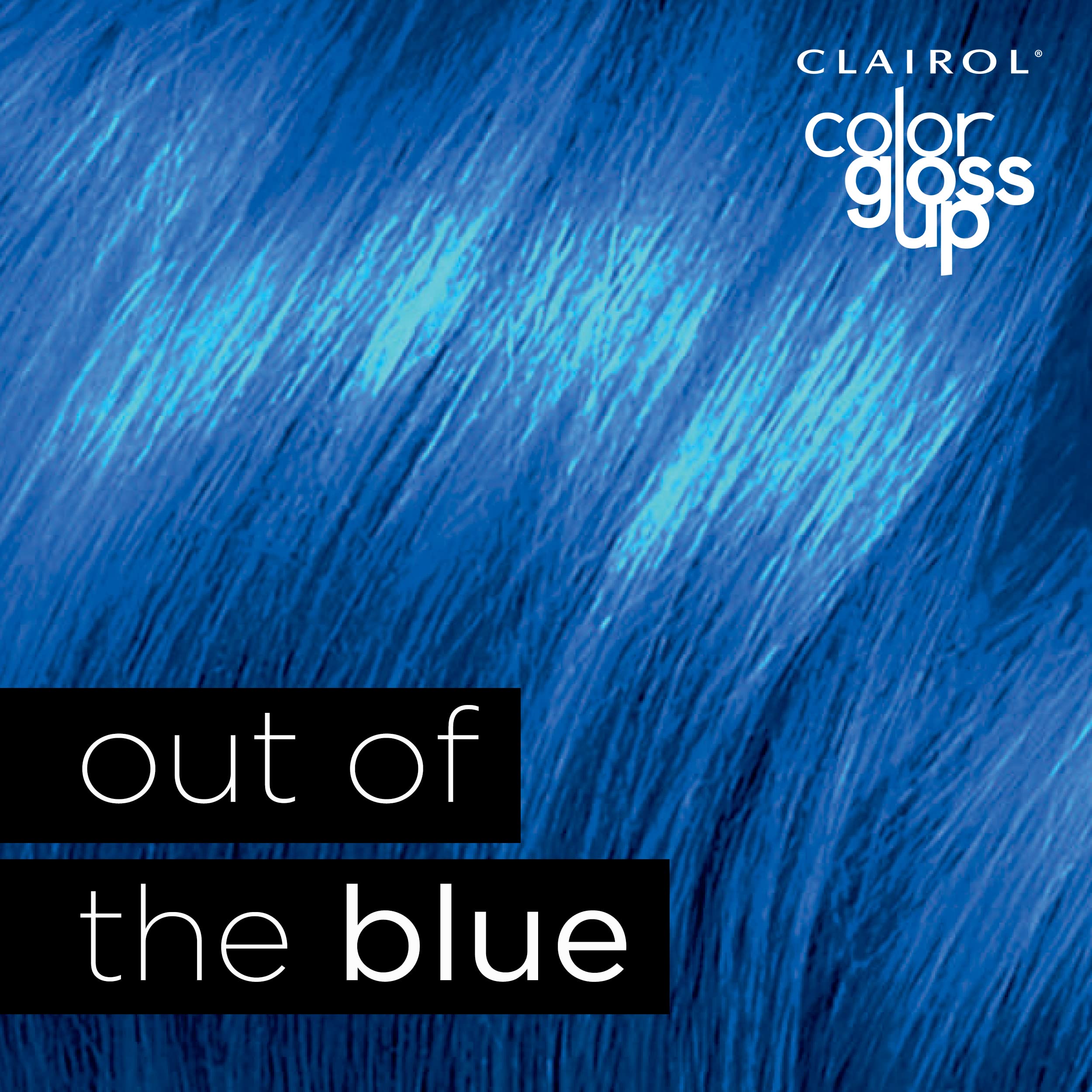 Clairol Color Gloss Up Temporary Hair Dye, Out of the Blue Hair Color, Pack of 1