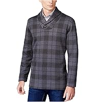 Men's Printed Shawl-Collar Pullover Sweater