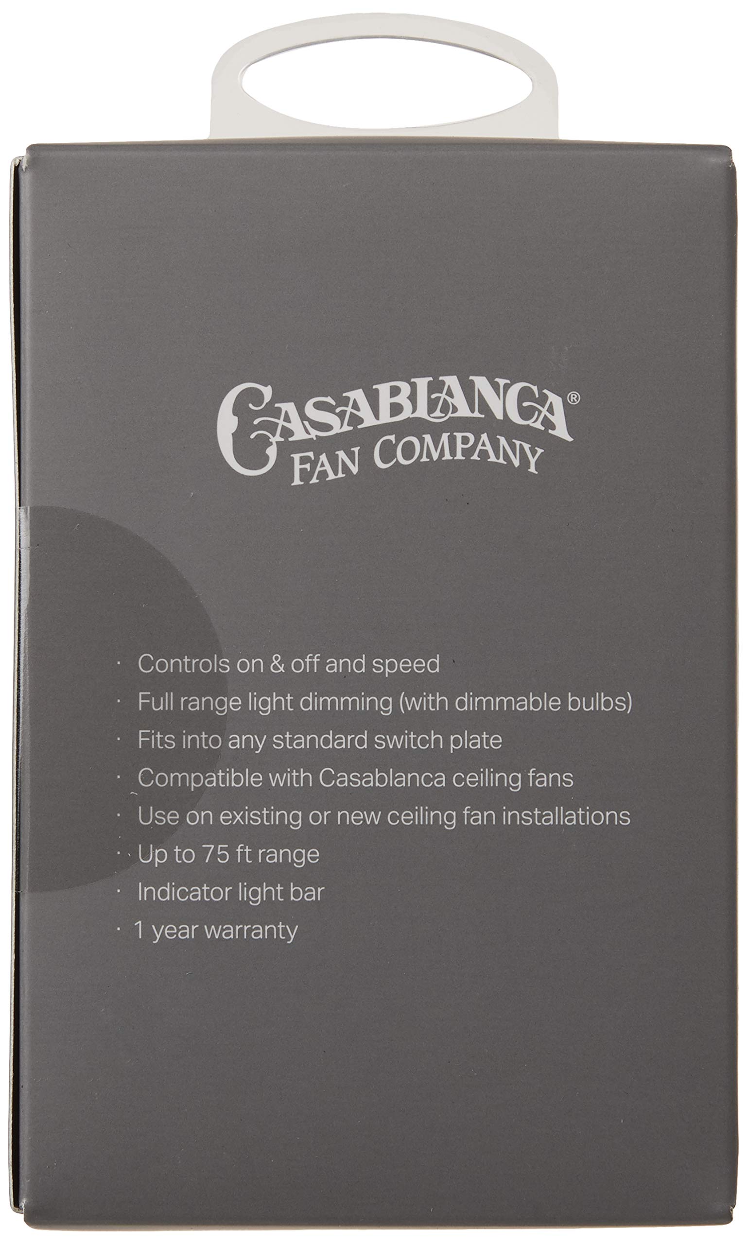 Casablanca Fan Company, 99195, Universal Wall Control,White