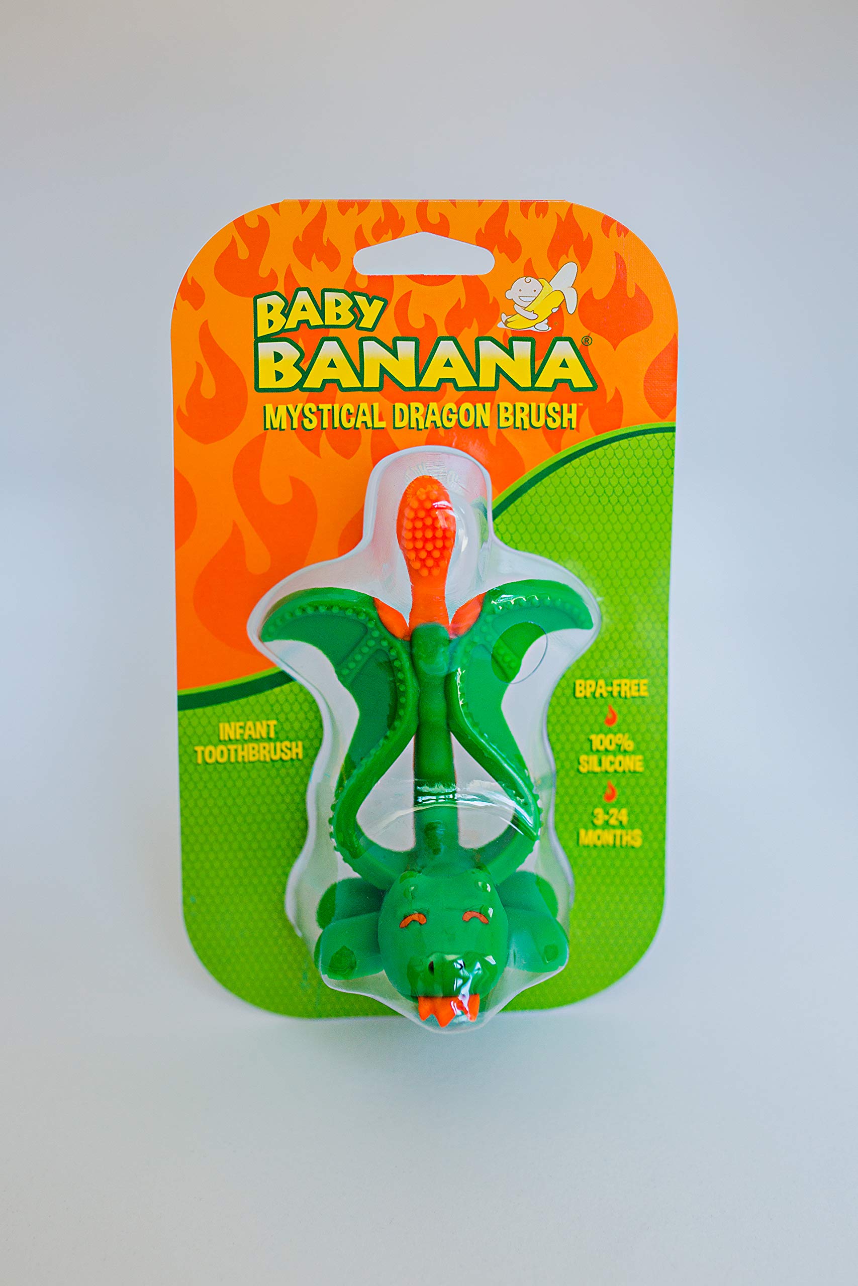 Baby Banana - Mystical Dragon Toothbrush, Training Teether Tooth Brush for Infant, Baby, and Toddler