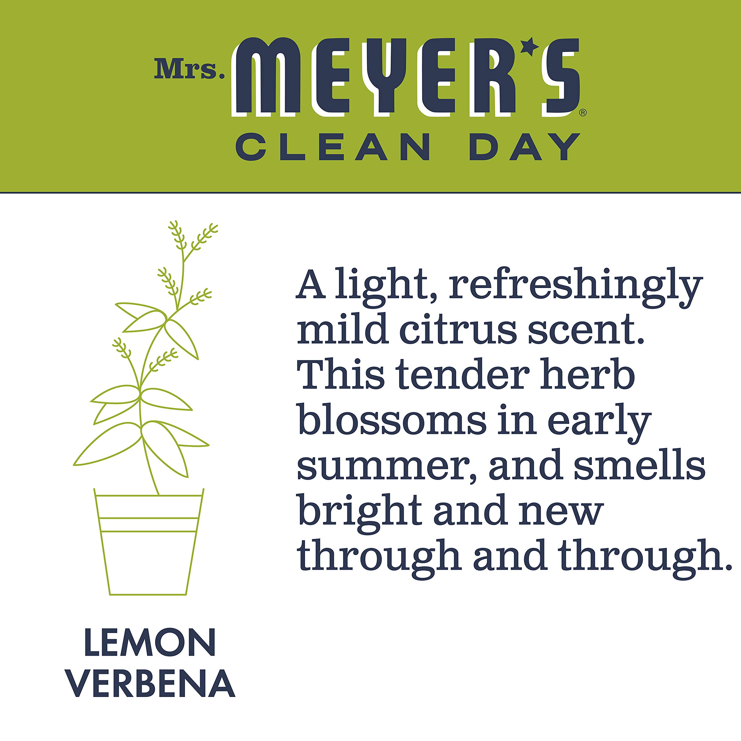 Mrs. Meyer's Clean Day Liquid Dish Soap, Lemon Verbena, 16 ounce bottle