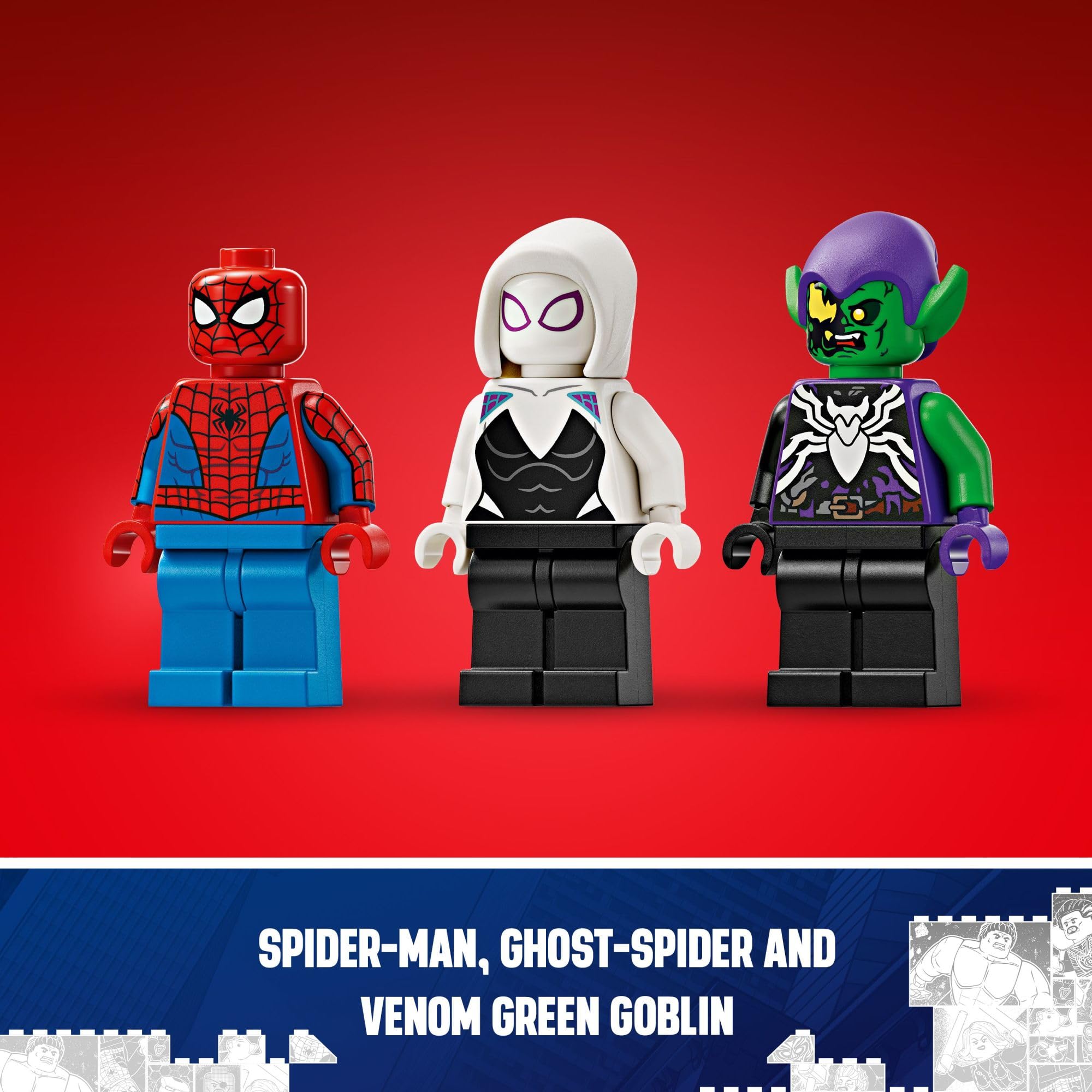 LEGO Marvel Spider-Man Race Car & Venom Green Goblin, Marvel Building Toy for Kids with Ghost-Spider Minifigure and Buildable Race Car Toy, Spider-Man Gift for Boys and Girls Ages 7 and Up, 76279