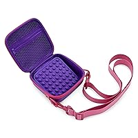CASEMATIX Toy Camera Case Compatible with VTech Kidizoom Action Cam, Upgraded Prograce Waterproof Camera, Akamate and More, Includes Case Only, Purple