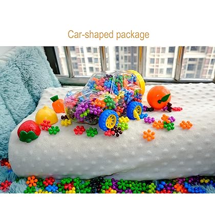 280 Pieces Building Blocks Stem Toys for Kids Educational Clip Connect Building Discs Toys for Preschool Kids Boys and Girls Aged 3+, Safe Material Creativity Kids Interlocking Solid Plastic Toys