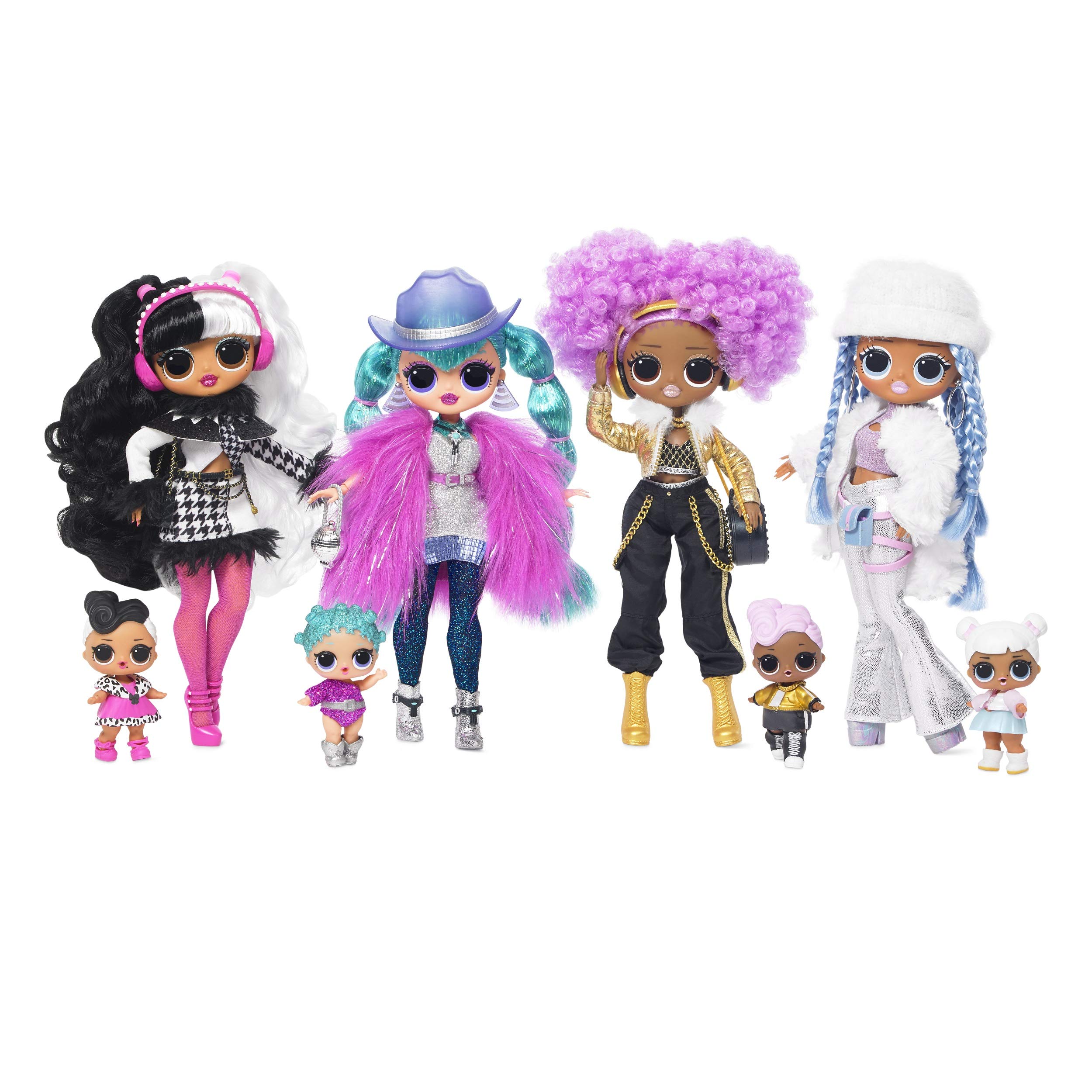 LOL Surprise OMG Winter Disco Series With Exclusive Dollie Fashion Doll And 25 Surprises Including Her Little Sister Dollface, Fashions, Shoes, Purse, Fur Shawl, Ear Muffs And More | Kids Ages 6-10