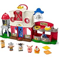 Little People Toddler Learning Toy Caring for Animals Farm Interactive Playset with Smart Stages for Ages 1+ Years