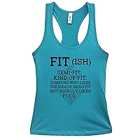 Funny Womens Workout Tank Tops Fit-ish - Little Royaltee Gym Boutique Shirts